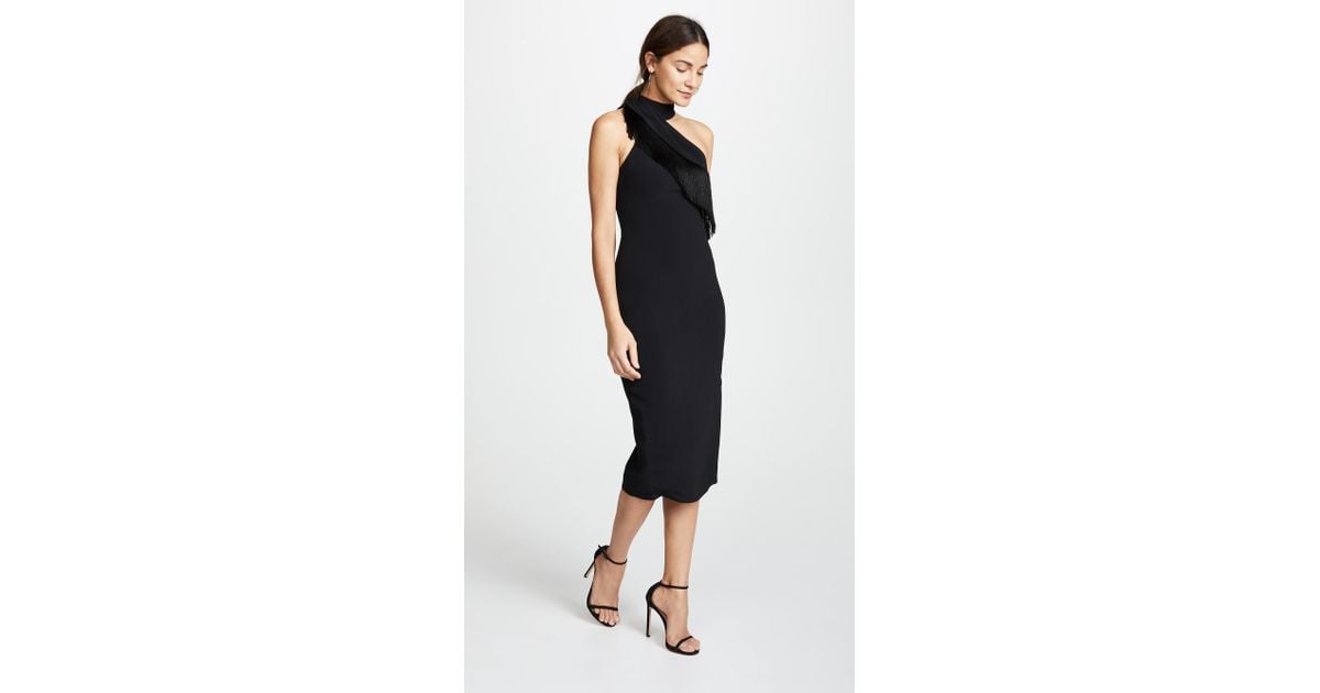 cushnie fringe dress