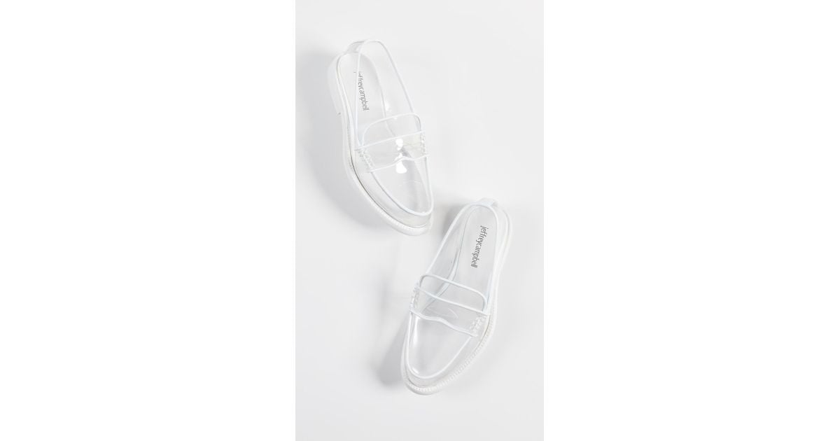jeffrey campbell kurri vinyl loafers