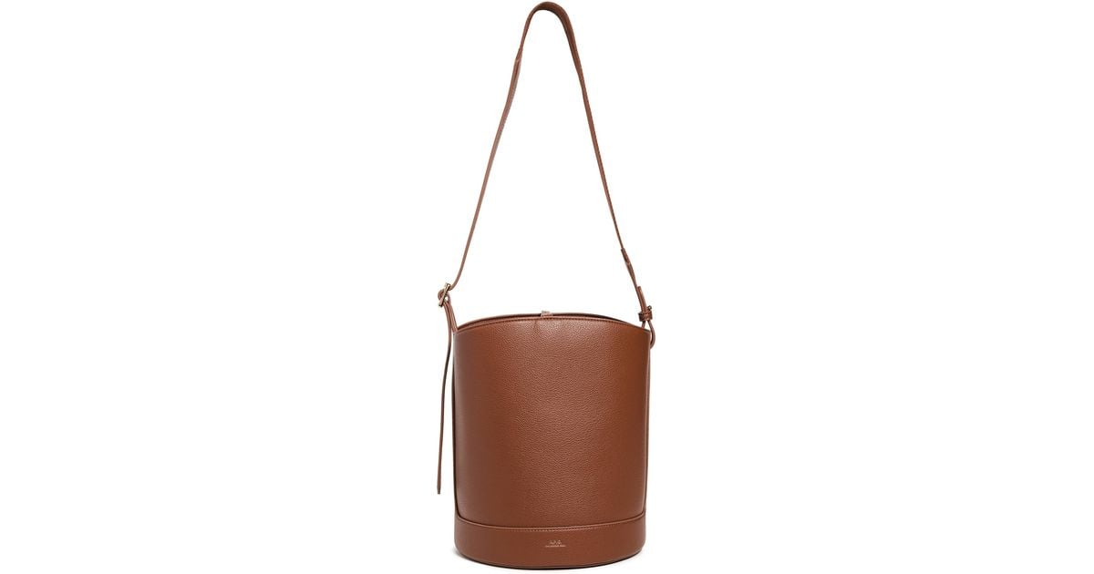 A.P.C. A. P.C. Sac Ana Bucket Bag in Brown | Lyst