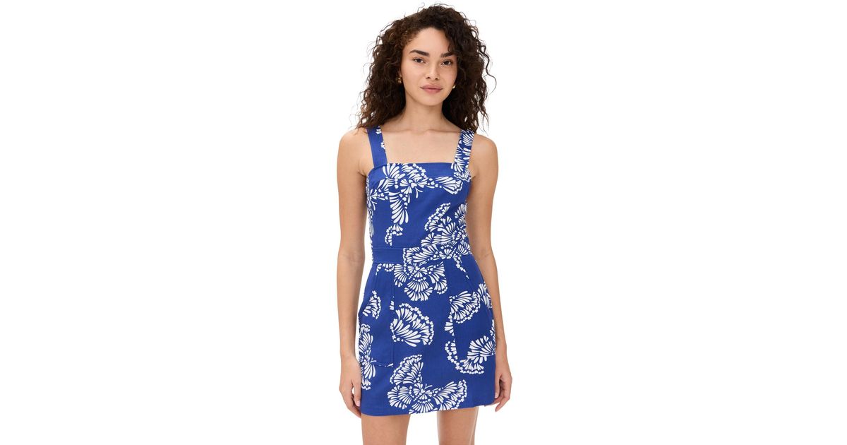 amanda uprichard ace dress blue Amanda Uprichard Ace Dress In Pacific Blue SIZE M