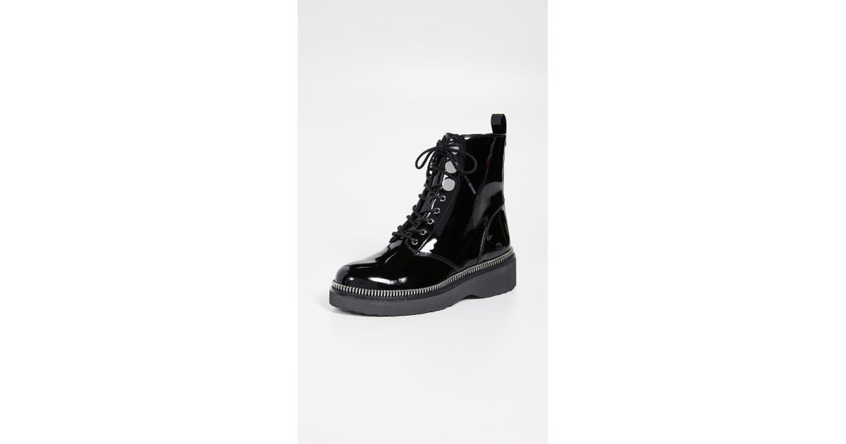 tavie leather combat boot