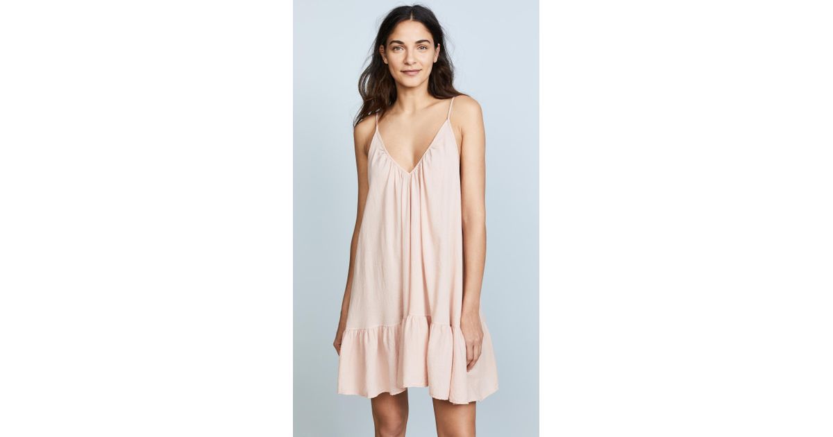 9seed st tropez ruffle mini dress