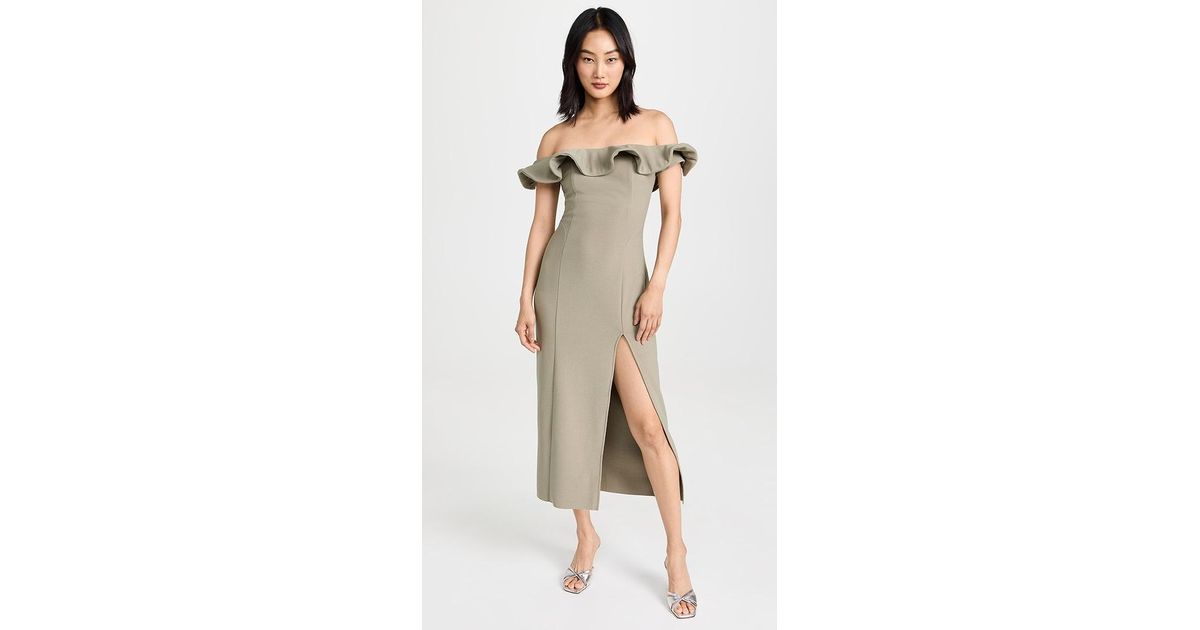Elliatt Off Shoulder Dancehall Dress in Natural Lyst