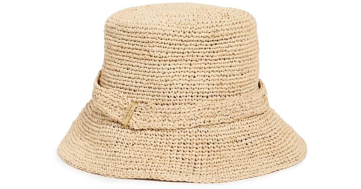 Rag & Bone Lela Rollable Hat in White | Lyst