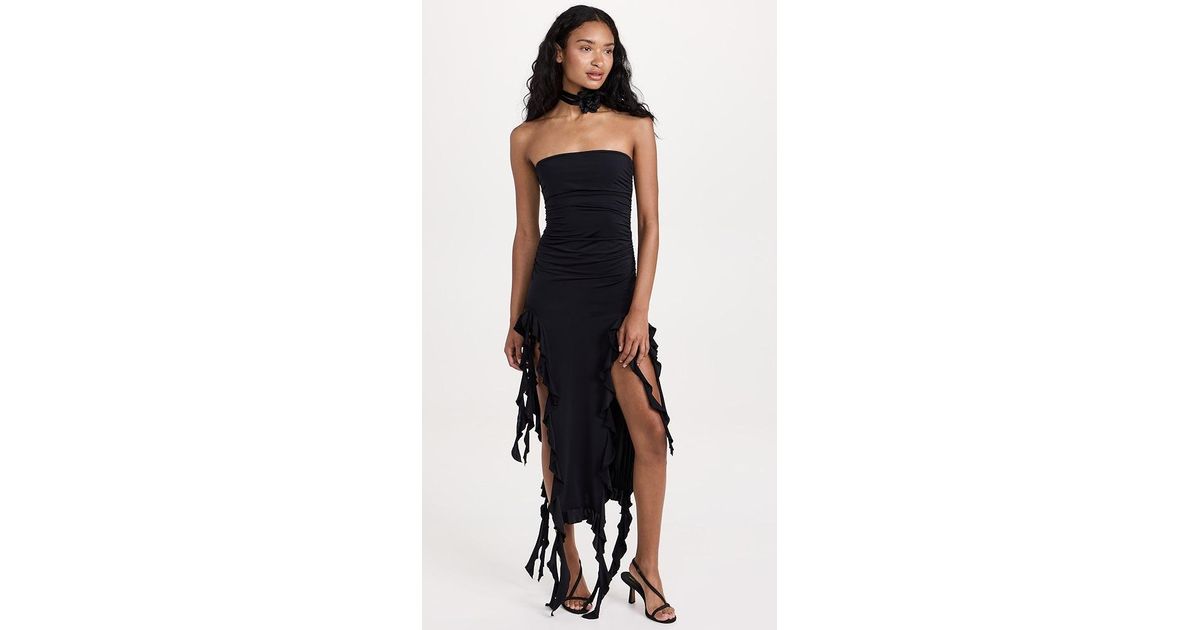 Lioness Ioness Rendezvous Strapess Dress Icorice in Black | Lyst