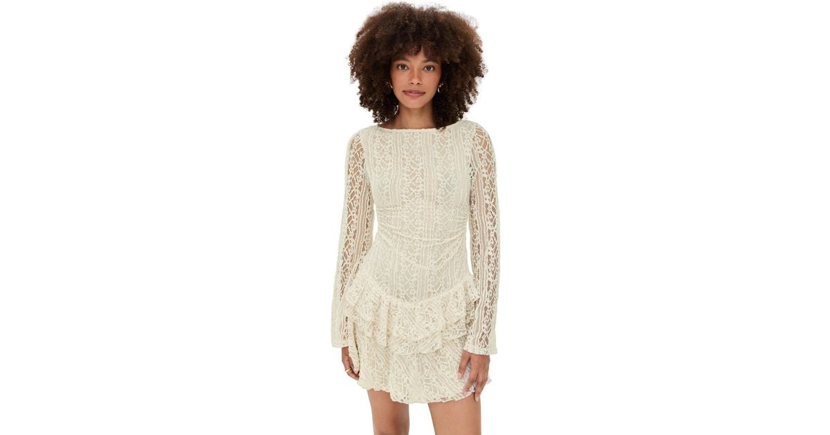 knee length dresses for ladies Free People Tabby Lace Mini Dress – TandyWear