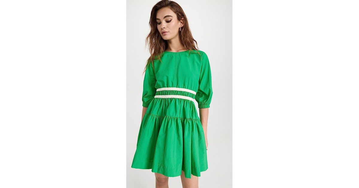 Molly Goddard Tiffany Dress in Green | Lyst