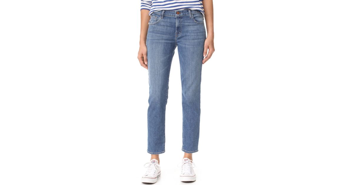 j brand johnny mid rise boy fit jeans