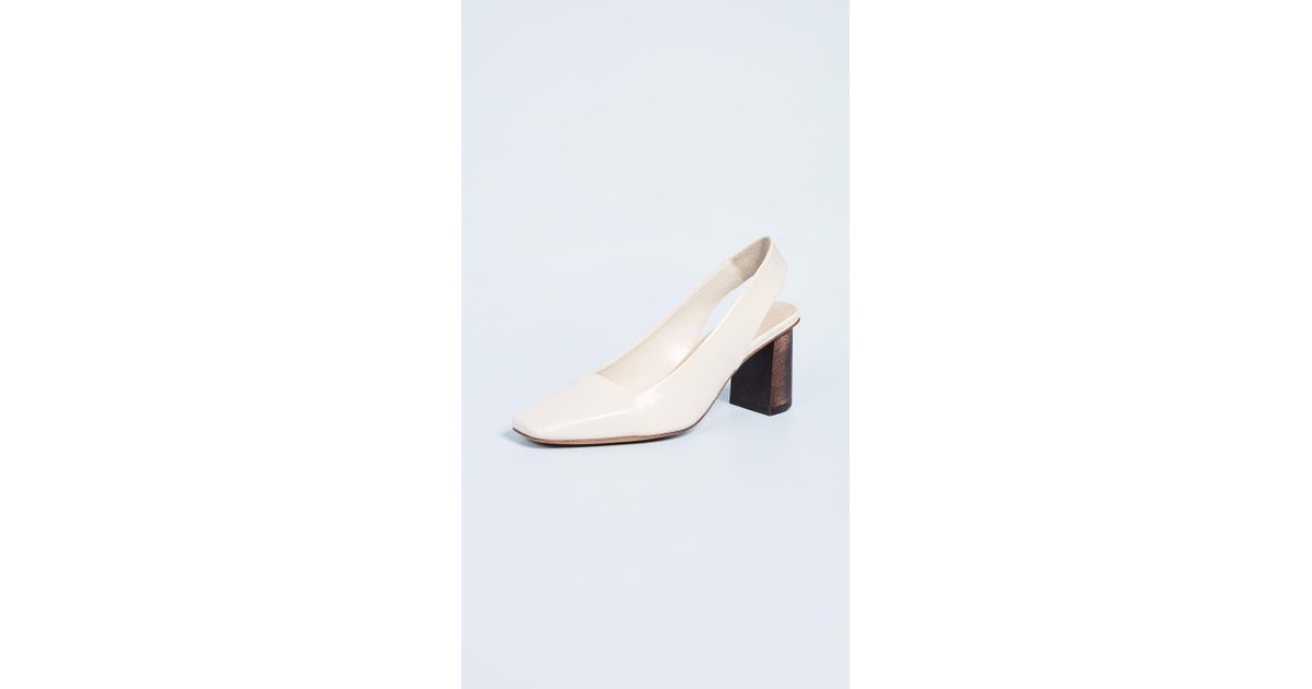 ivory slingback pumps