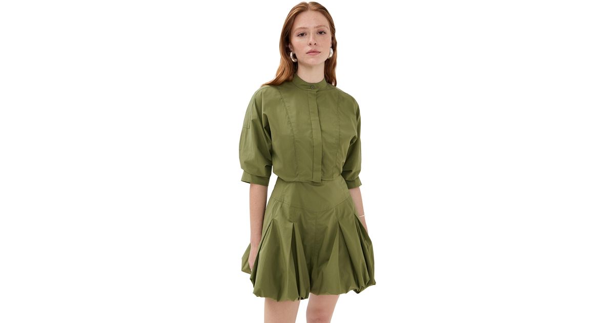 mint green and grey dress Mona Floral Burnout Velvet Dress main image 1