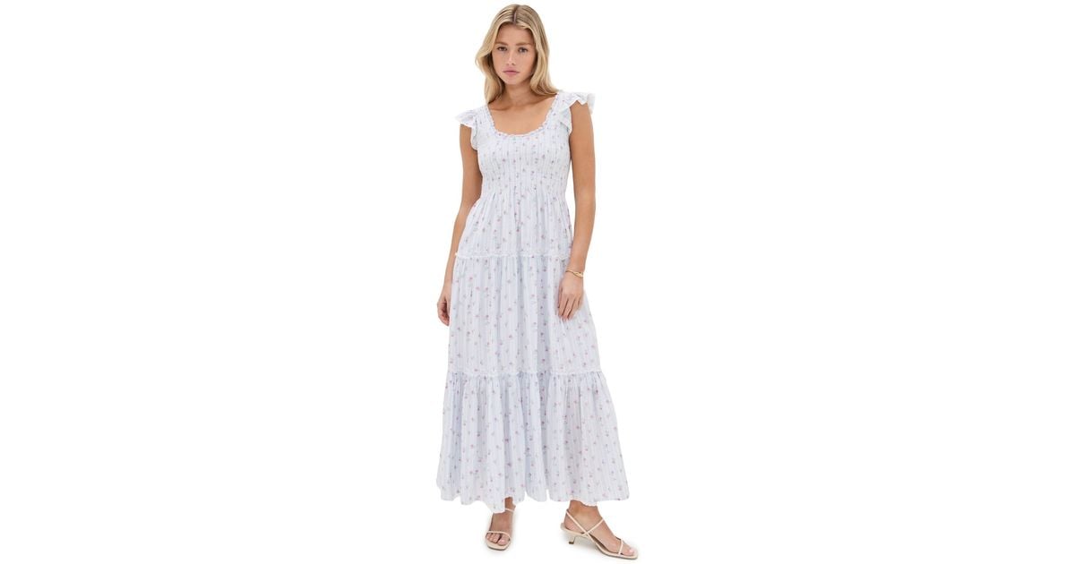 LoveShackFancy Chessie Dress in White | Lyst LoveShackFancy Chessie Dress in White | Lyst