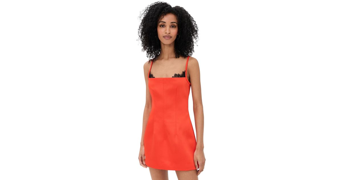 sir poppy contoured mini dress Poppy Contoured Mini Dress | Tangerine Orange