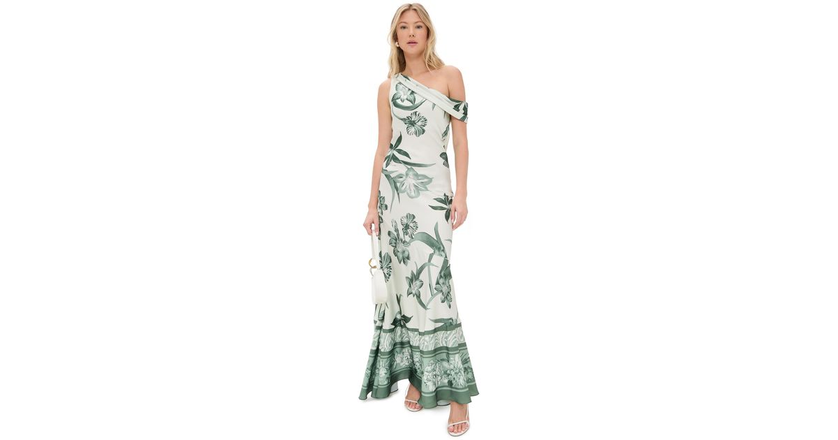 rococo sand one shoulder maxi dress Rococo Sand Fawn One Shoulder Maxi Dress Small