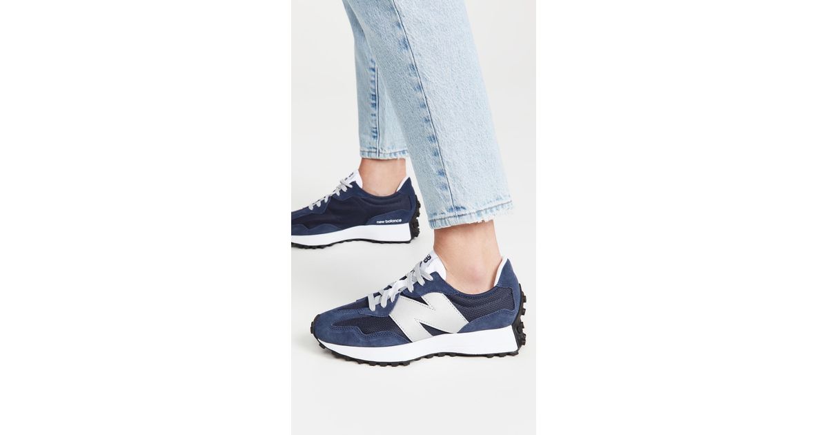 New Balance 327 Classic Trainer Sneakers in Blue | Lyst