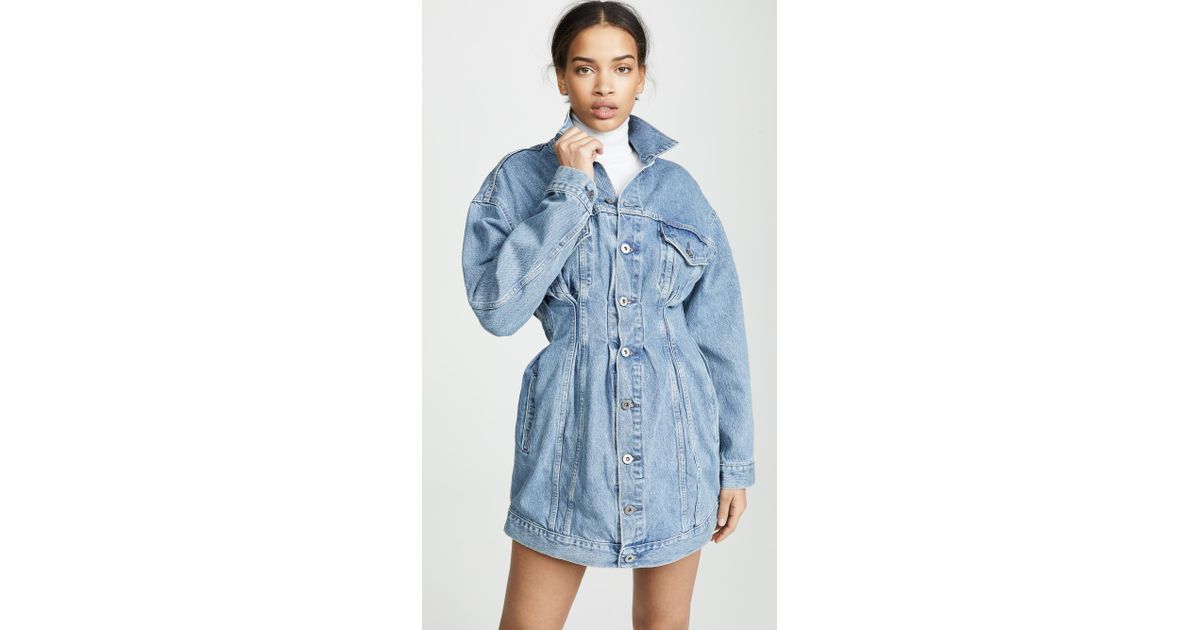 levi's lmc denim trouser dress