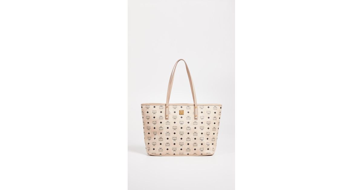 mcm-Beige-Anya-Zip-Top-Shopper 