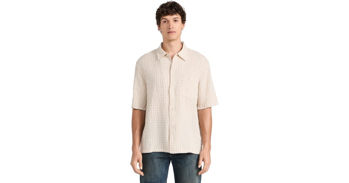 Our Legacy Box Shirt Short Sleeve in Natural for Men | Lyst
