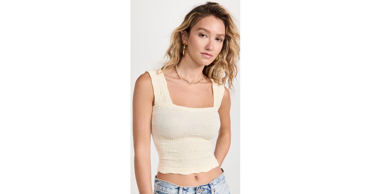 Free People Synthetic Love Letter Cami in Ivory (White) Lyst