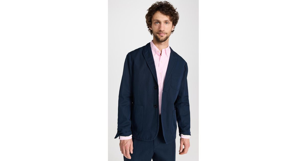 Alex Mill Mill Blazer In Cotton Linen in Blue for Men | Lyst