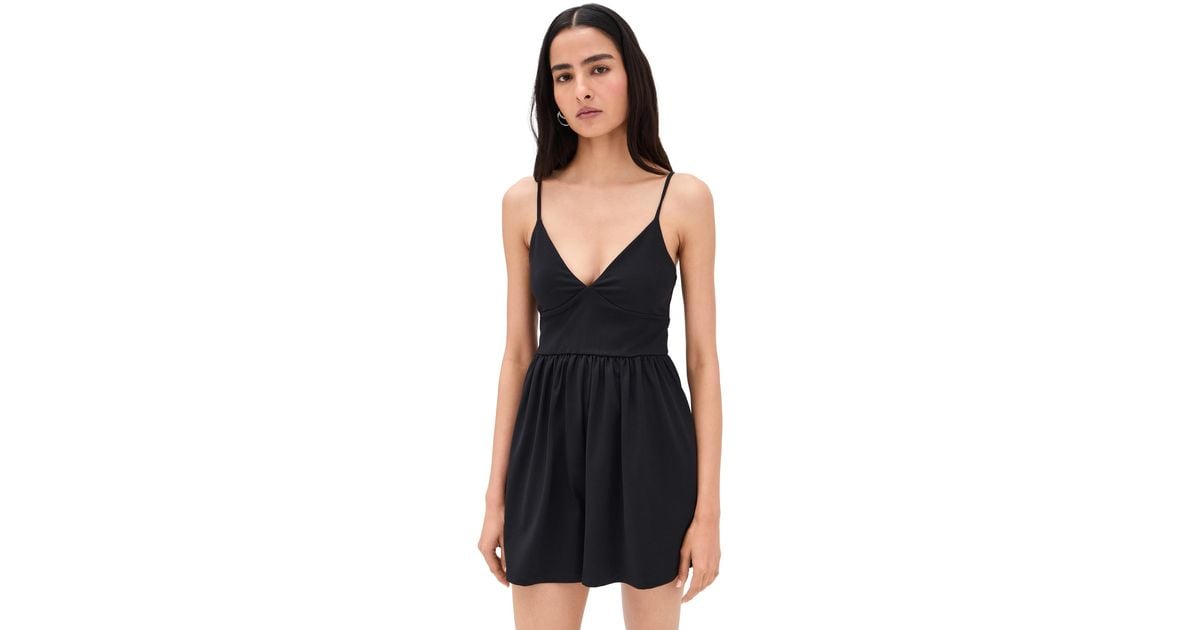 Monaco String Susana Monaco String V Romper in Black | Lyst