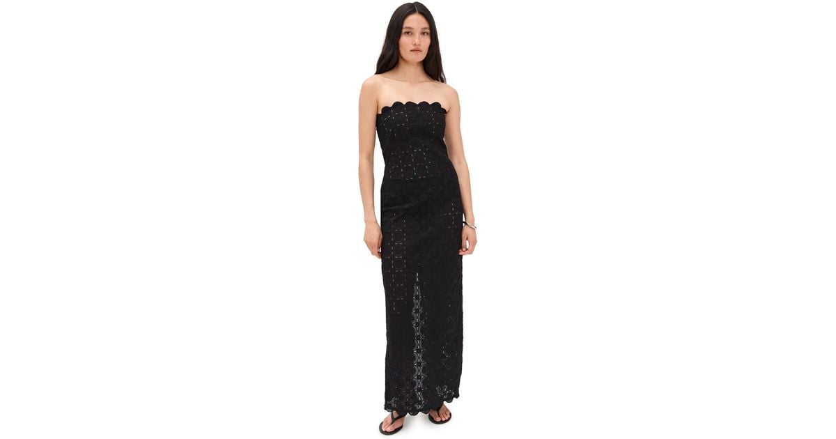 St. Agni Doily Column Dress in Black | Lyst
