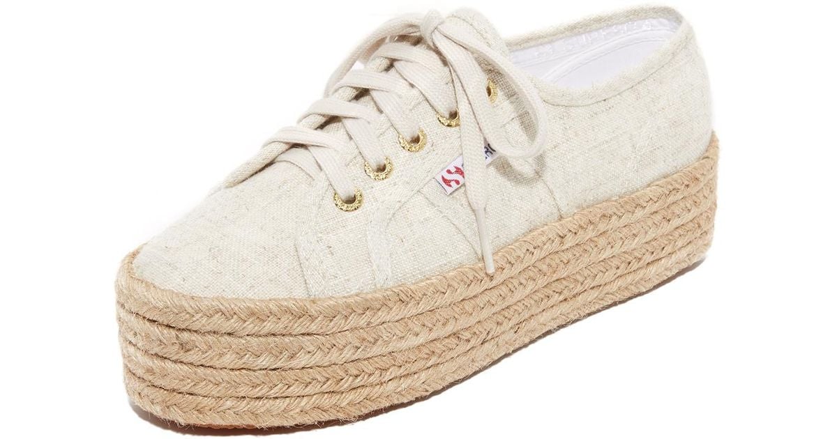 superga platform sneakers espadrille