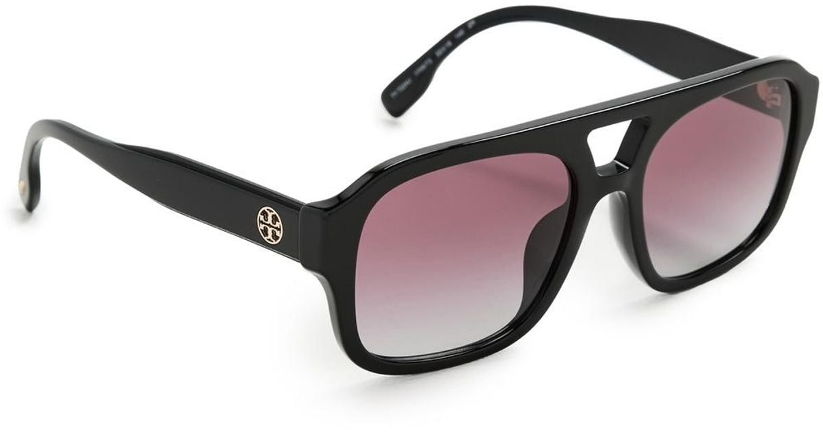 NWOT Tory Burch Gloria Pilot Sunglasses Eleanor Pilot Sunglasses: Women main image 4