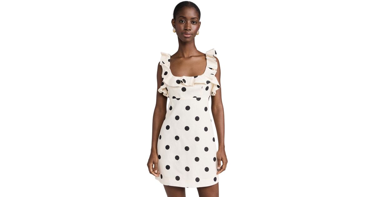 open lace back dress Zimmermann Rebellion Drape Sky Bloom Mini Dress main image 0