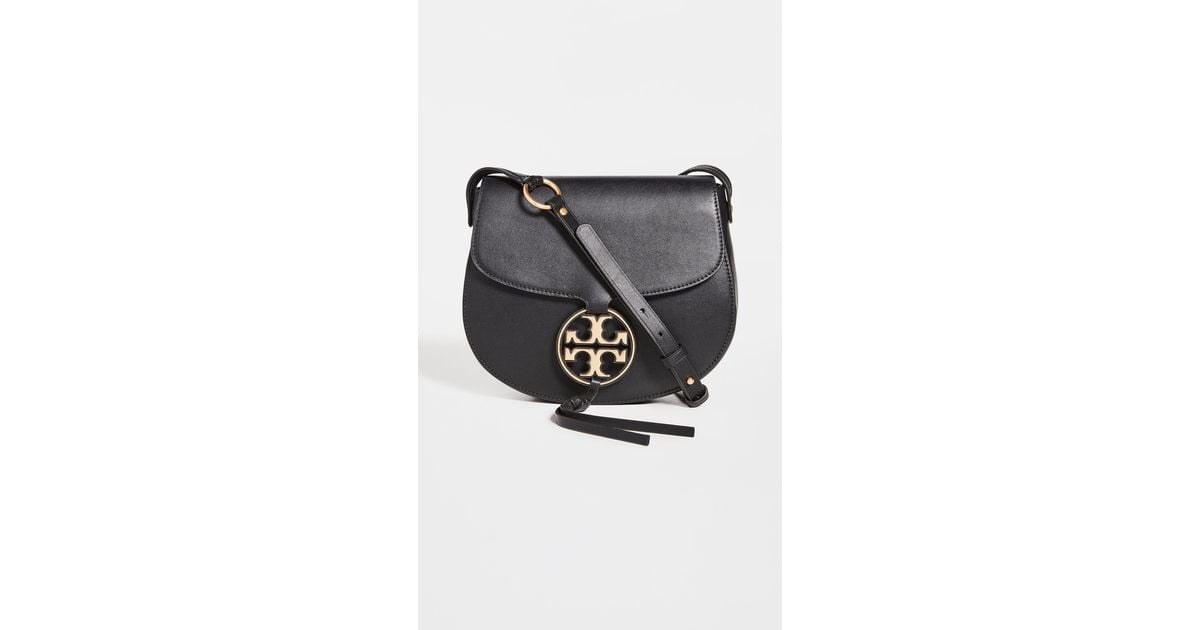 Tory Burch Miller Leather Crossbody Saddle Bag