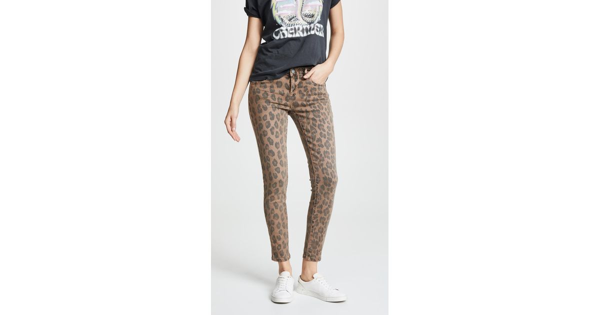 blank denim leopard jeans