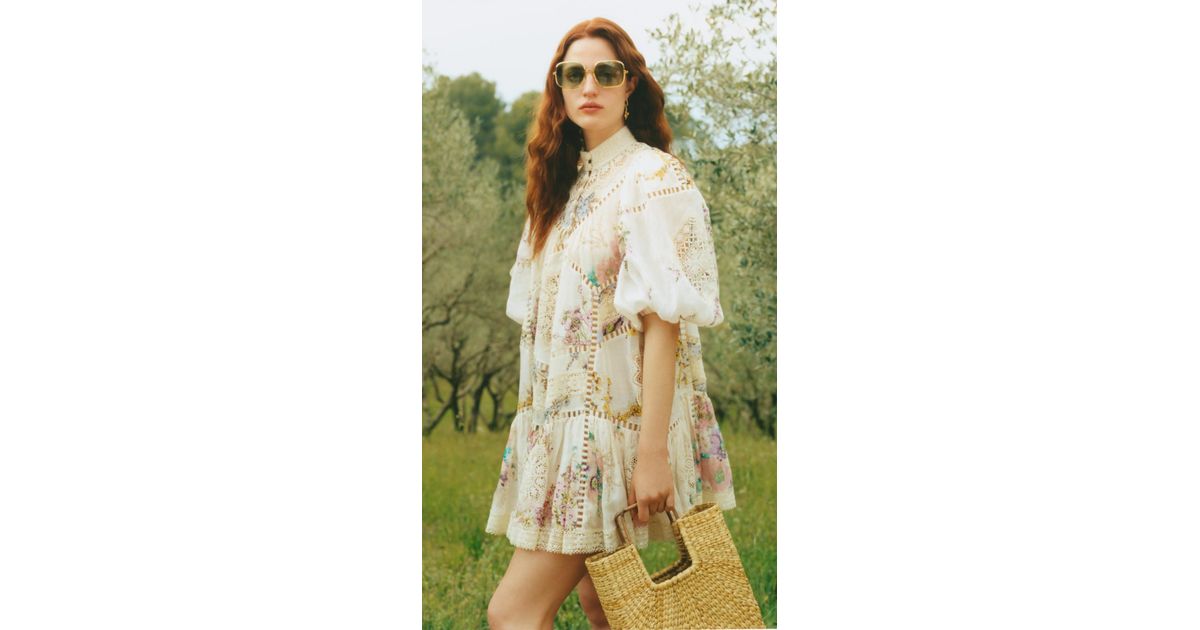 Zimmermann jude lace trim swing dress Clearance