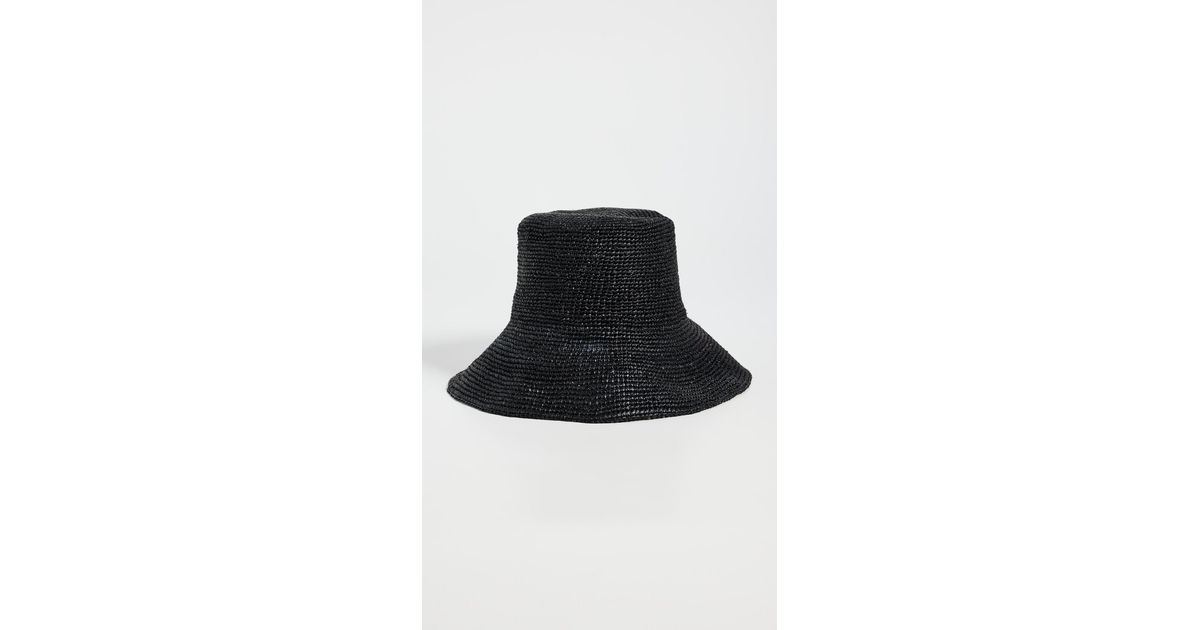 Jenni Kayne Crochet Raffia Sun Hat in Black Lyst