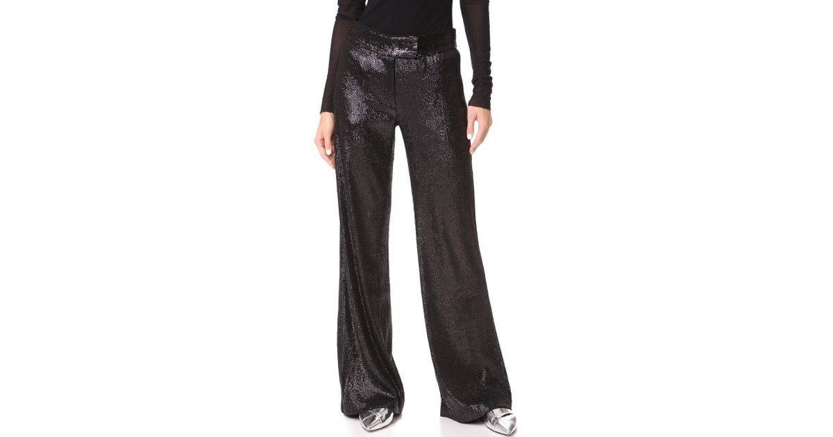 Rachel Zoe Maida Sequin Pants in Black | Lyst