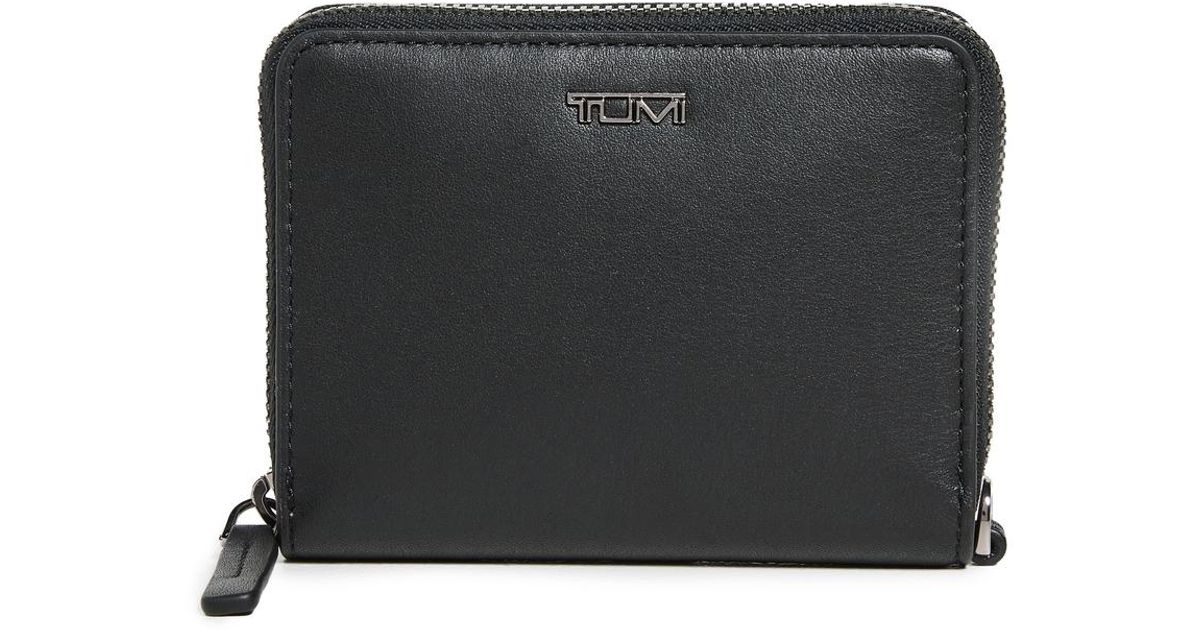 Tumi Trifold Ziparound Wallet in Black Lyst