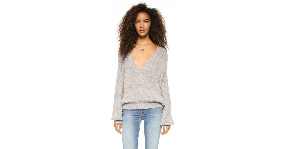 free people wrap sweater