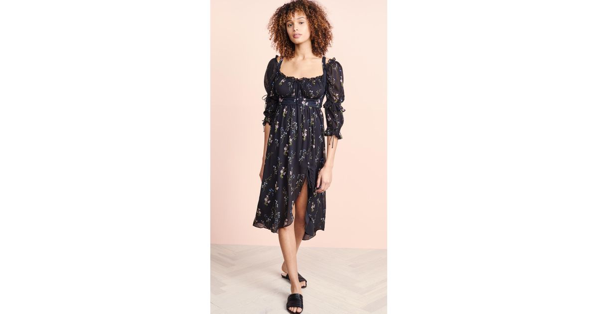 for love and lemons nicola midi dress