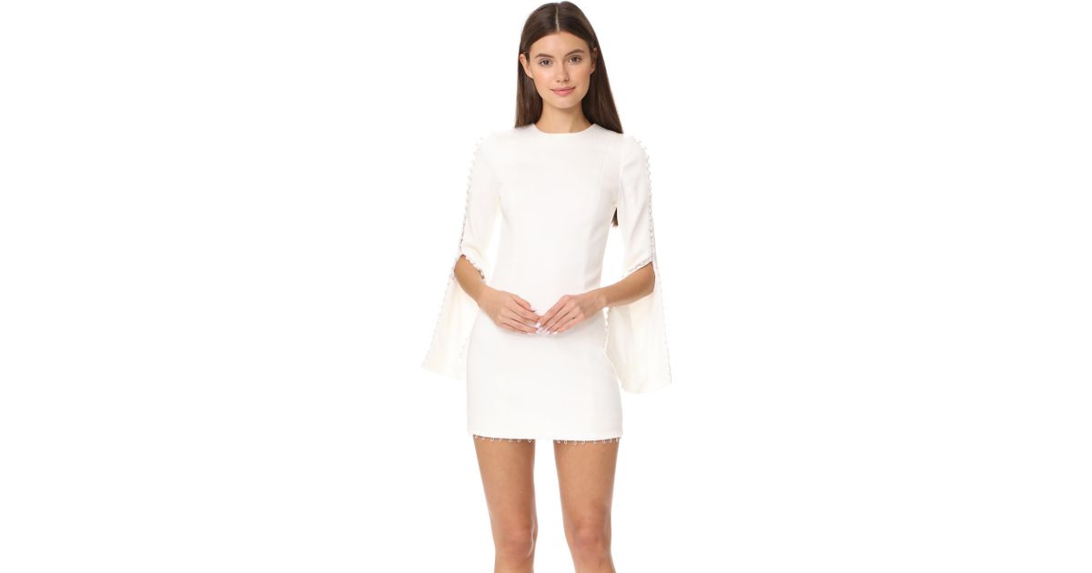 misha collection white dress