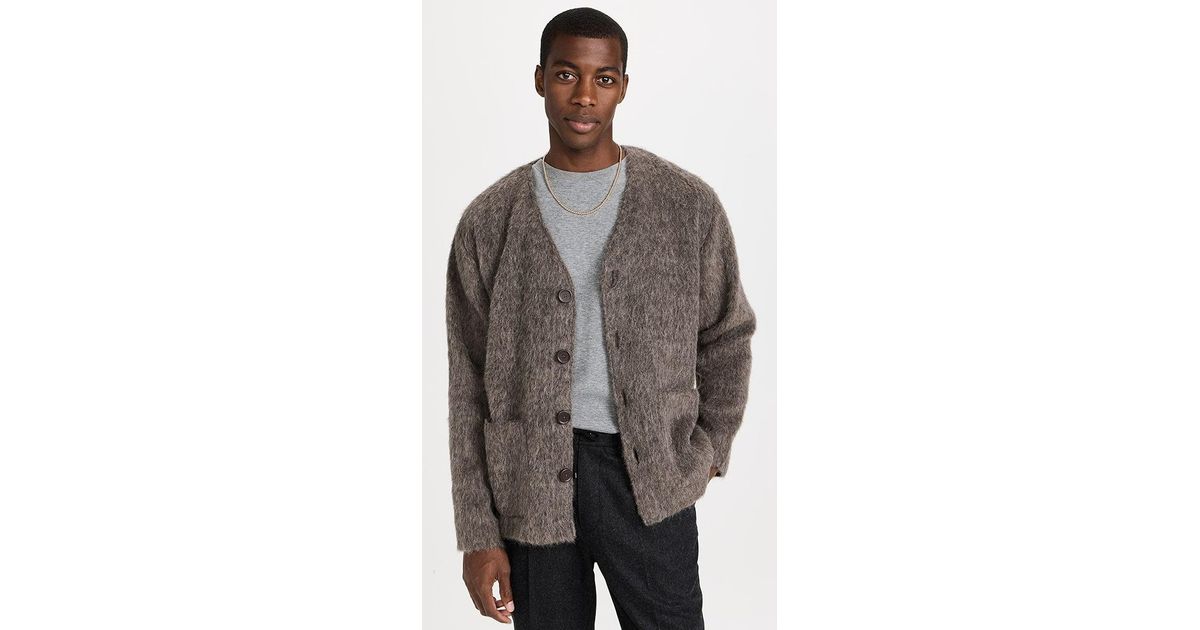 Our Legacy Brushed Cardigan in Gray for Men | Lyst Our Legacy Brushed Cardigan in Gray for Men | Lyst
