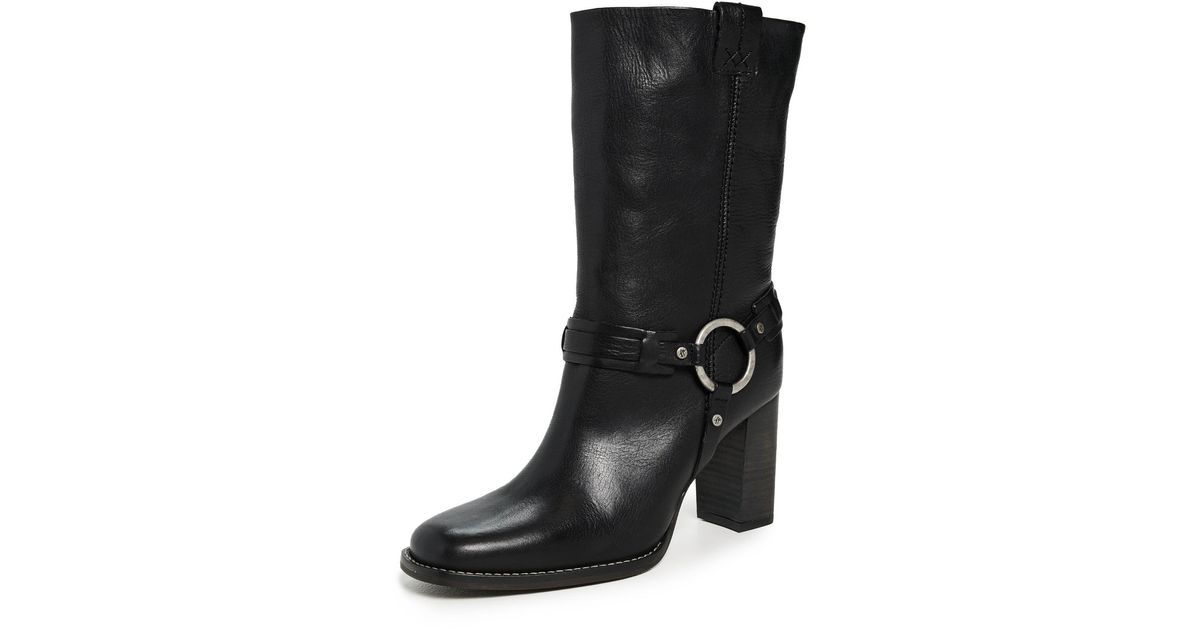 Free People Hayden Harness Boots in Black | Lyst