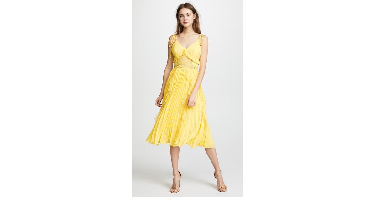 glamorous yellow dress