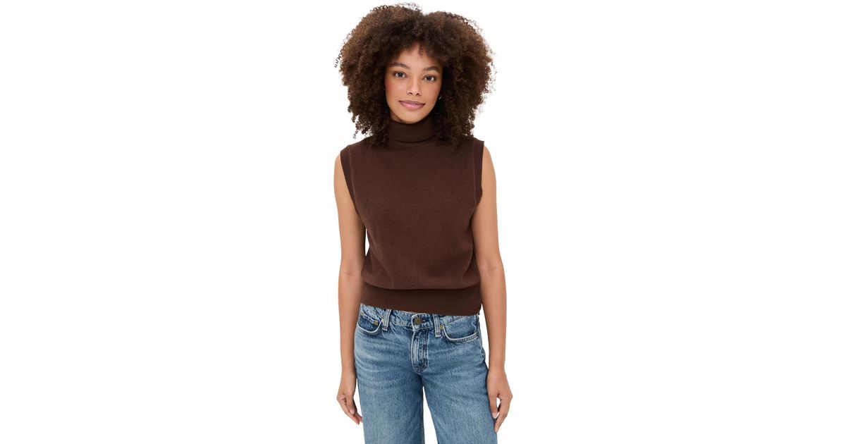 Astr Avah Sweater Vest in Black | Lyst