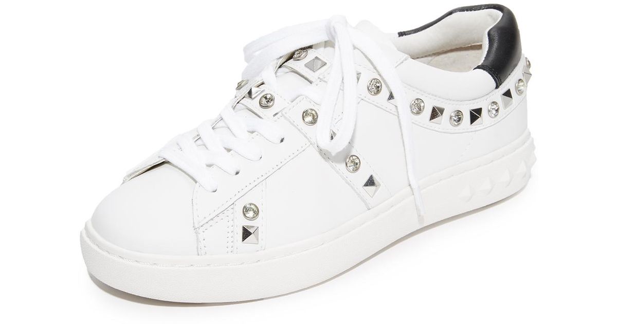 Ash Leather Play Studded Sneakers in 