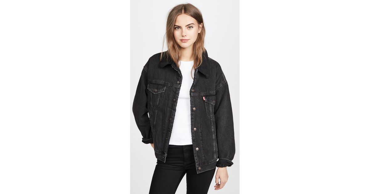 Levi's Denim Dad Sherpa Trucker Jacket 