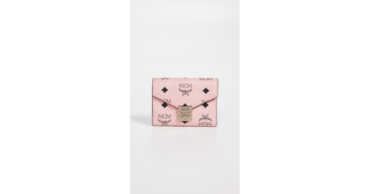 MCM Soft Pink Leather Mini Flap Lock Crossbody Bag –