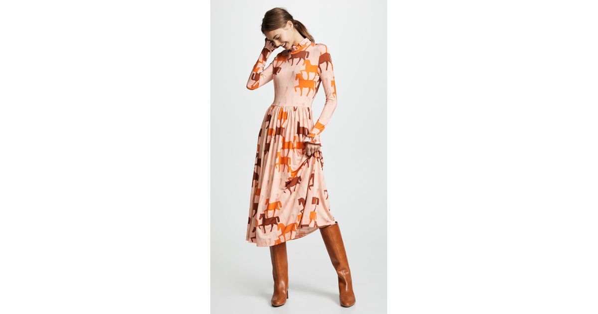 Stine Goya Clarabelle Dress in Orange | Lyst