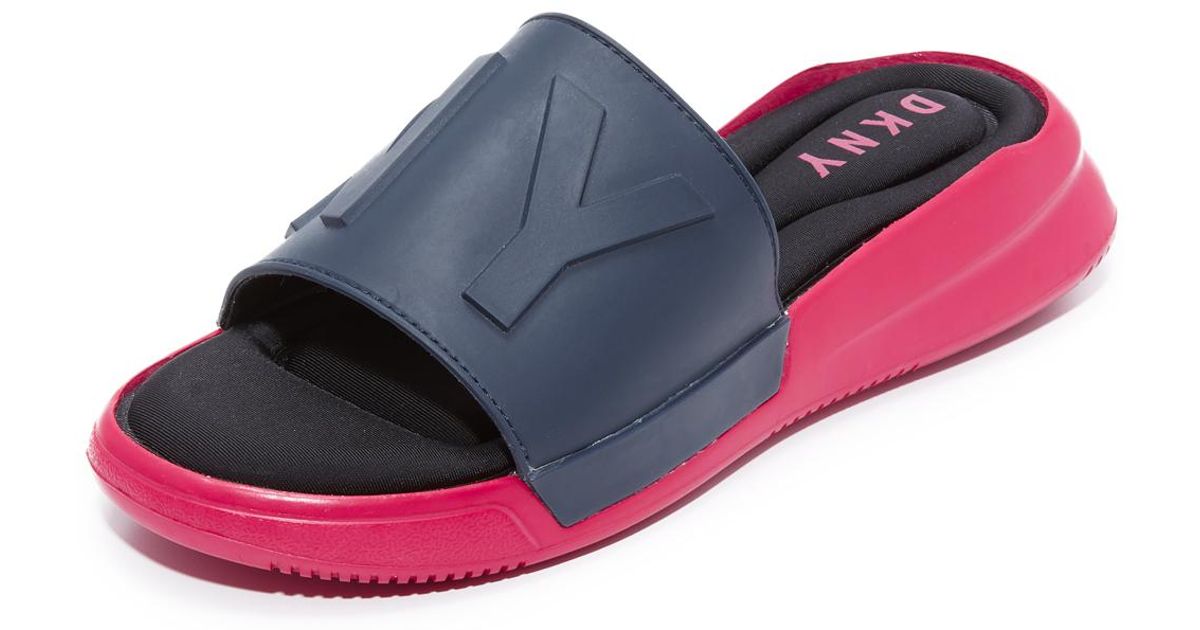 dkny slides red