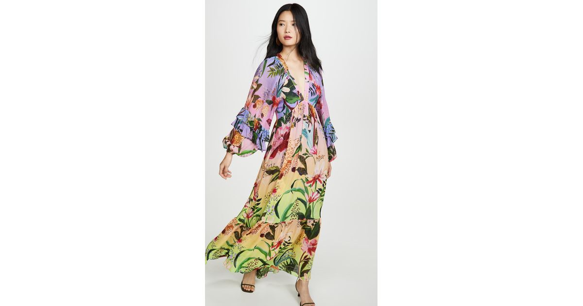 FARM Rio Amazonian Ombre Maxi Dress, / Xs | Lyst Canada