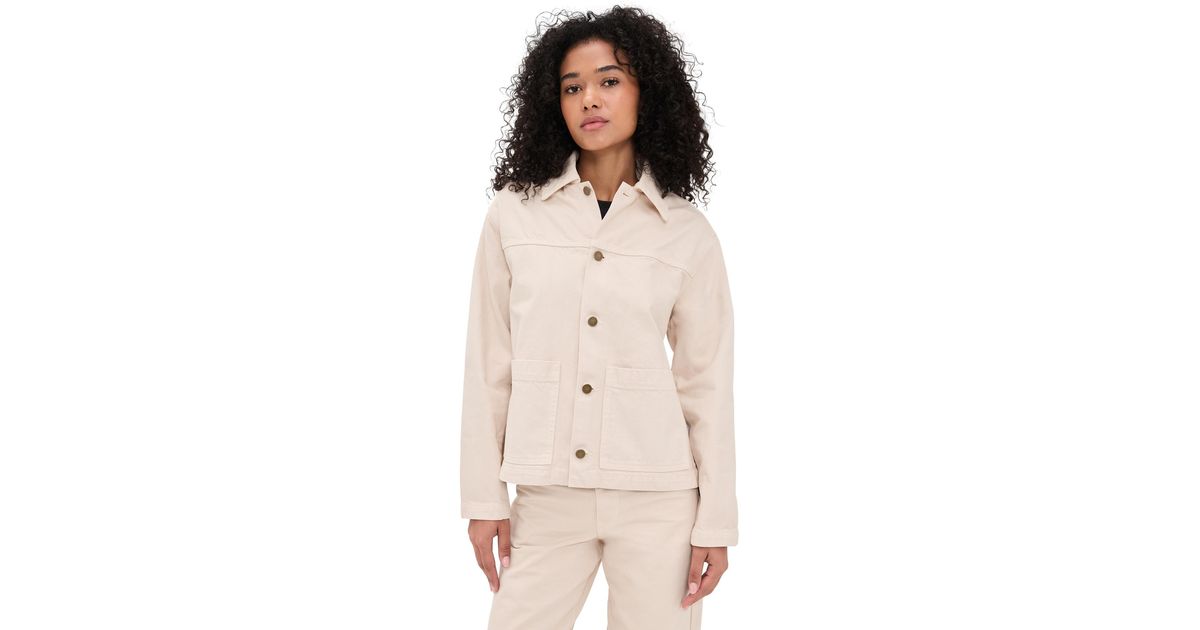 Enza Costa Field Jacket in Natural | Lyst