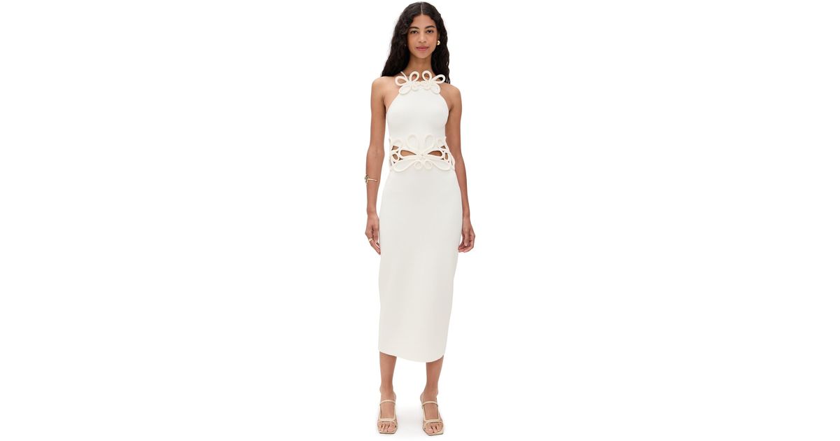 jena knit dress cult gaia in White related:distia-plunge-puff-mini-dress-black-179