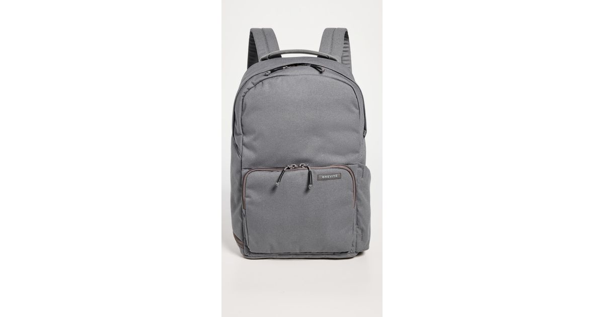 Brevite The Backpack in Gray Lyst